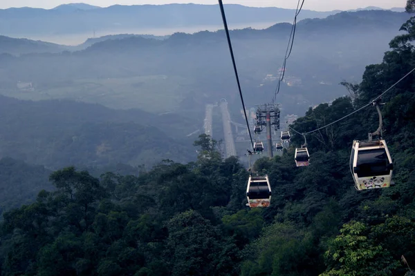 Teleférico Las Montañas Taipei — Foto de Stock