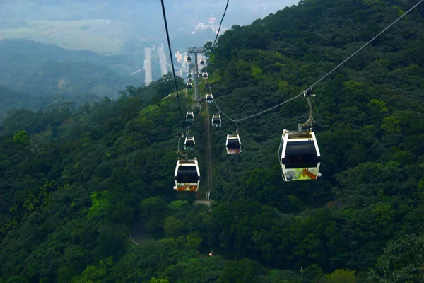 Teleférico Las Montañas Taipei — Foto de Stock