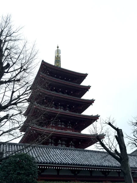 東京都浅草にある仏教寺院の浅草寺 — ストック写真