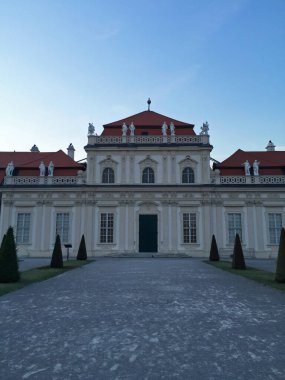 Avusturya, Viyana 'da gün batımında Aşağı Belvedere