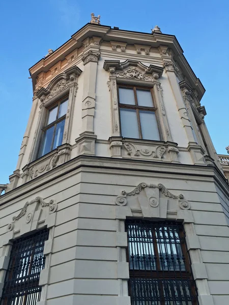 Edifício Histórico Palácios Barrocos Upper Belvedere Pôr Sol Viena Áustria — Fotografia de Stock