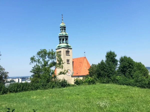 Chiesa Nel Villaggio Kapuzinerberg Salisburgo Austria — Foto Stock