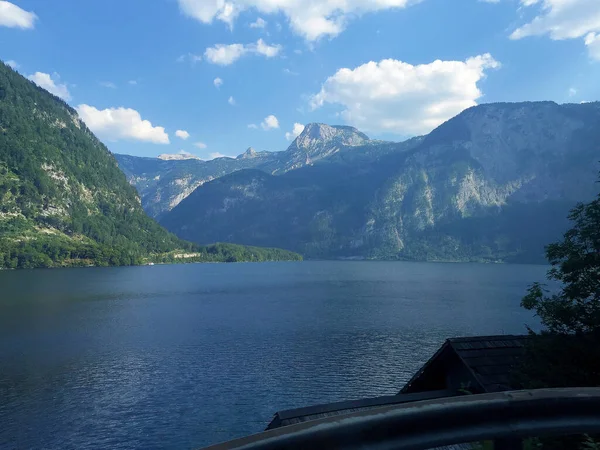 Paisaje Con Lago Montañas Hallstatt Austria —  Fotos de Stock