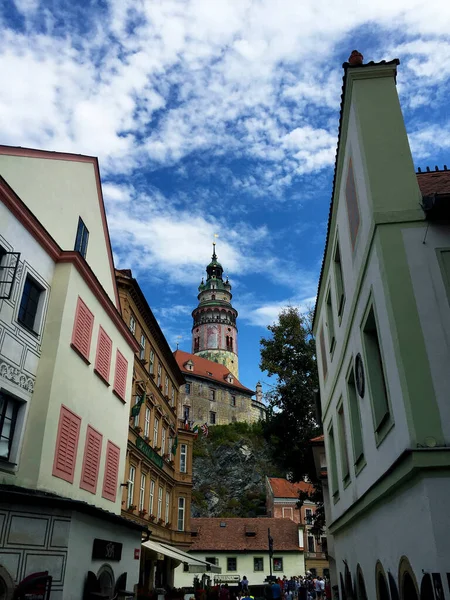 View Castle Tower Cesky Krumlov Czech Republic — Stock Photo, Image