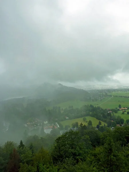 Krajobraz Doliny Pochmurny Dzień Monachium Niemcy — Zdjęcie stockowe