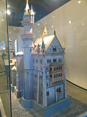 Almanya, Bavyera 'daki Neuschwanstein Şatosu' ndaki dekorasyonlar