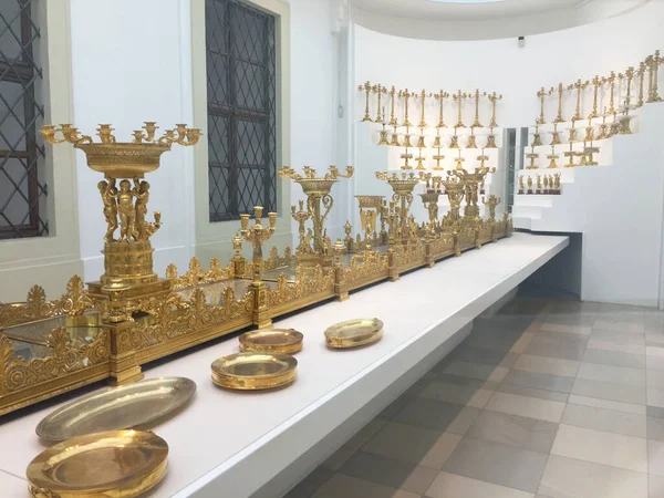 Former Court Silver Table Room Hofburg Palace Vienna Austria — Stock Photo, Image