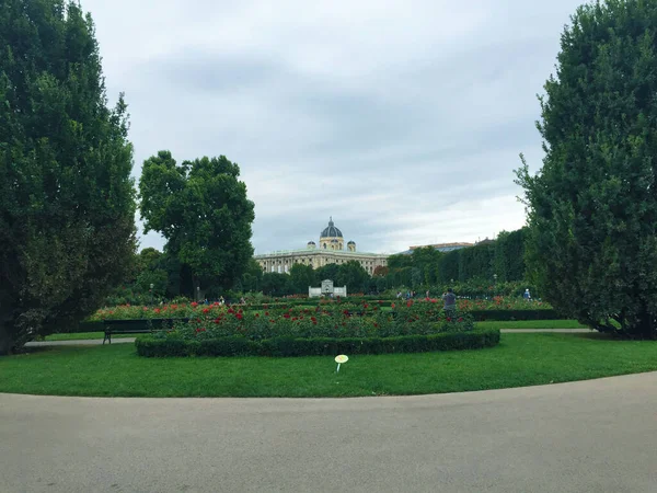 Jardin Volksgarten Près Palais Hofburg Vienne Autriche — Photo