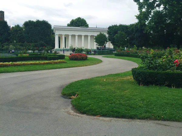 Jardim Volksgarten Perto Palácio Hofburg Viena Áustria — Fotografia de Stock