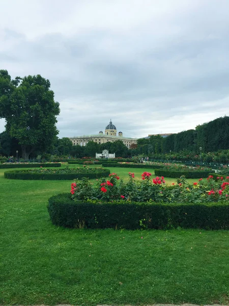 Jardin Volksgarten Près Palais Hofburg Vienne Autriche — Photo