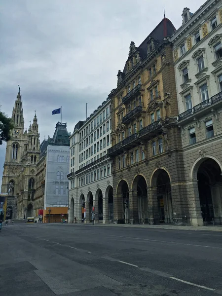 Edifício Rua Viena Áustria — Fotografia de Stock