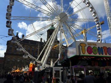 Amsterdam, Kuzey Hollanda, Hollanda 'da sokak manzarası