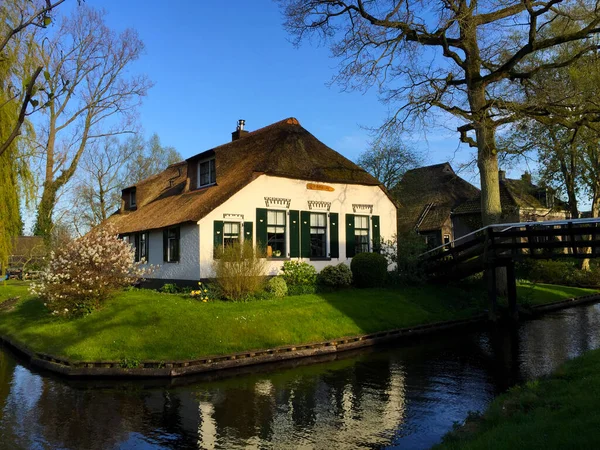 Village Landscape Giethoorn Holland Netherlands — 스톡 사진