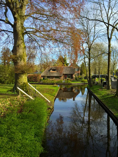 Village Landscape Giethoorn Holland Netherlands — Stock Photo, Image