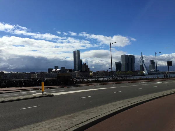 City Street View Rotterdam Holland Nederländerna — Stockfoto