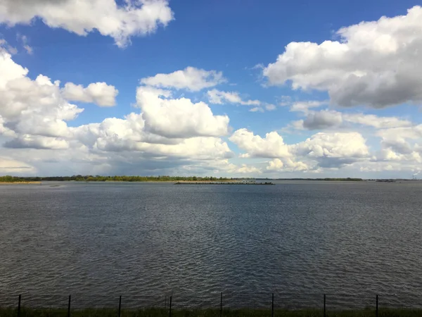 Nubes Sobre Río Rotterdam Holanda Holanda Países Bajos — Foto de Stock