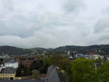 Trier Almanya üzerinde hava manzarası