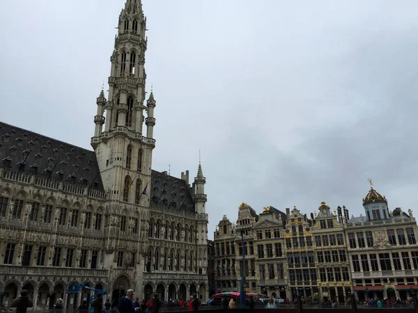 Ayuntamiento Ciudad Bruselas Grand Place Bélgica — Foto de Stock