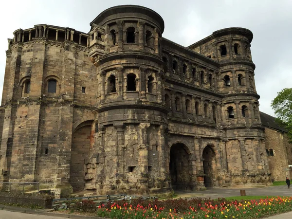 Porta Nigra Vue Côté Ville Grande Porte Romaine Trèves Allemagne — Photo