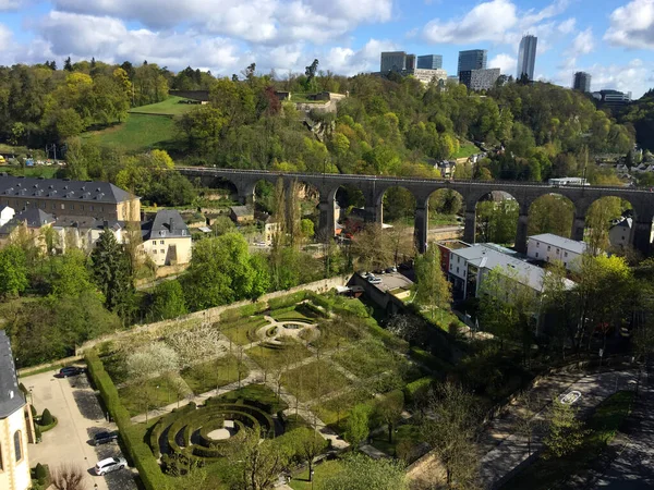Вид Город Люксембурге — стоковое фото