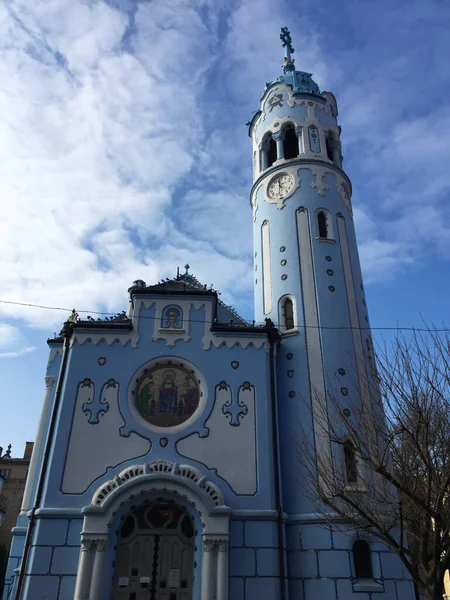 Bratislava Blue Εκκλησία Του Αγίου Ελισάβετ Της Ουγγαρίας Σλοβακία — Φωτογραφία Αρχείου