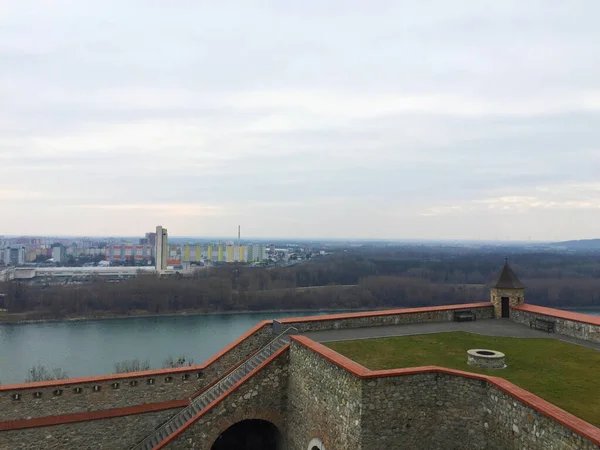 Vista Panorâmica Cidade Bratislava Eslováquia — Fotografia de Stock