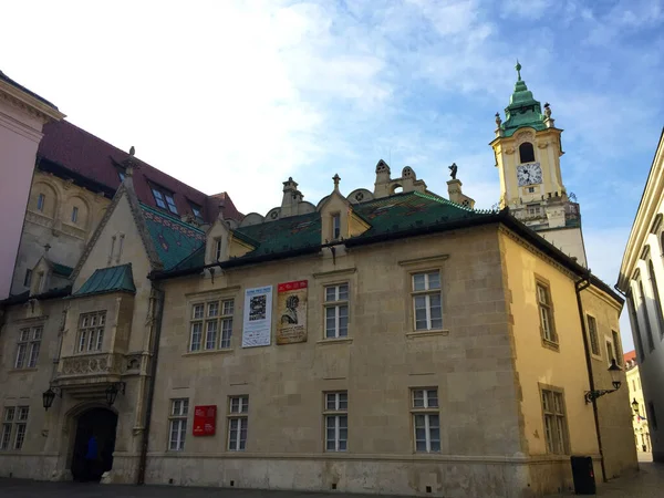 Straat Oude Binnenstad Van Bratislava Slowakije — Stockfoto