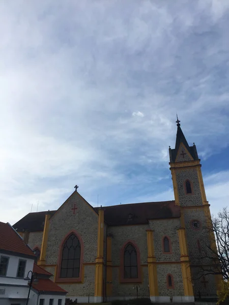 Vista Sulla Città Ceske Budejovice Repubblica Ceca — Foto Stock