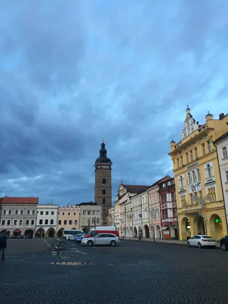 Çek Cumhuriyeti Ceske Budejovice Şehir Görüşü — Stok fotoğraf
