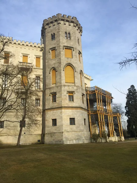 Zamek Hluboka Nad Wełtawą Czechach — Zdjęcie stockowe