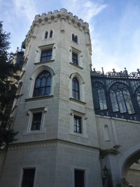 Çek Cumhuriyeti 'ndeki Hluboka nad Vltavou Kalesi