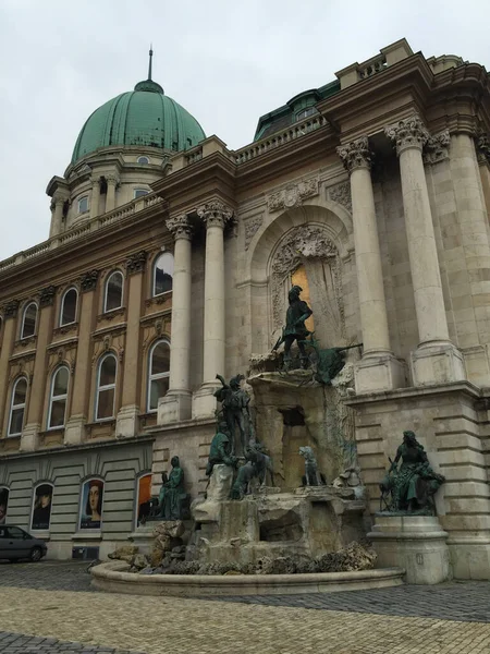 Budínský Královský Palác Budapešti Maďarsko — Stock fotografie