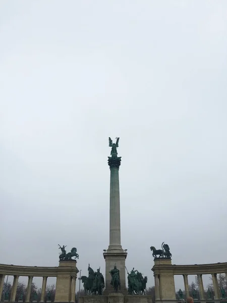 Hjältetorget Budapest Ungern — Stockfoto