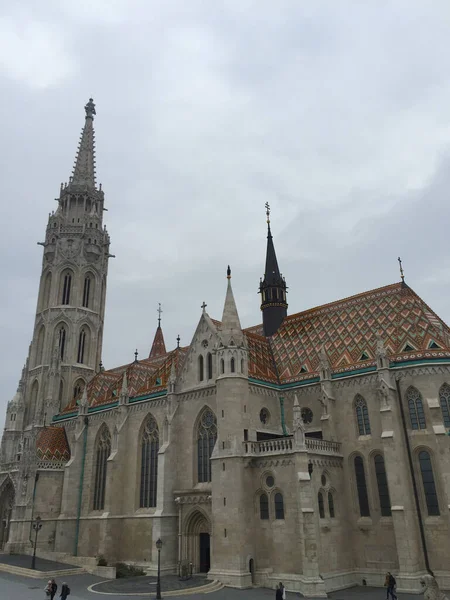 Kostel Matyáše Budapešti Maďarsko — Stock fotografie