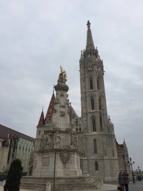 Budapeşte Macaristan 'daki Aziz Matthias Kilisesi