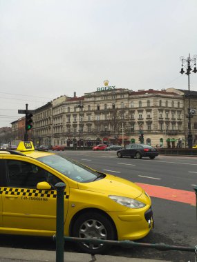 Budapeşte Macaristan 'da sokak manzarası