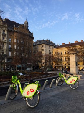 Budapeşte Macaristan 'da sokak manzarası