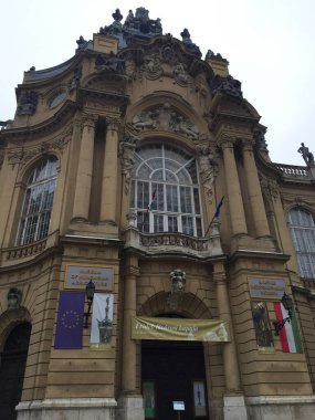 Budapeşte Macaristan 'da Szechenyi termik banyosu