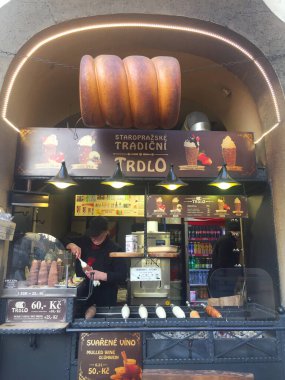 Prag, Çek Cumhuriyeti 'ndeki eski kentin sokakları