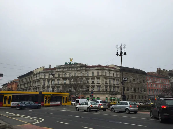 Budapeşte Macaristan 'da sokak manzarası