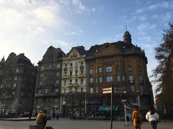 Vista Rua Budapeste Hungria — Fotografia de Stock