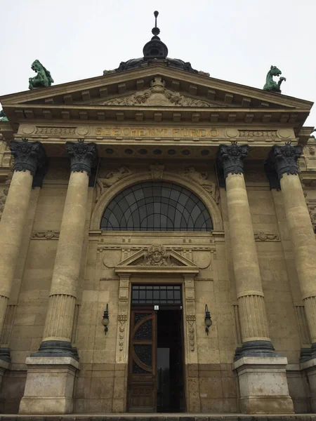 Szechenyi Baño Termal Budapest Hungría — Foto de Stock