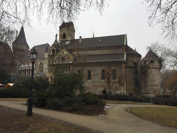 Vajdahunyad Castle City Park Budapest Hungary — Stock Photo, Image