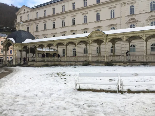 Marktcolonnade Kralovy Vary Tsjechië — Stockfoto