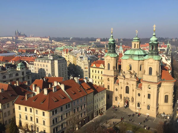 Vista Aérea Cidade Praga República Checa — Fotografia de Stock