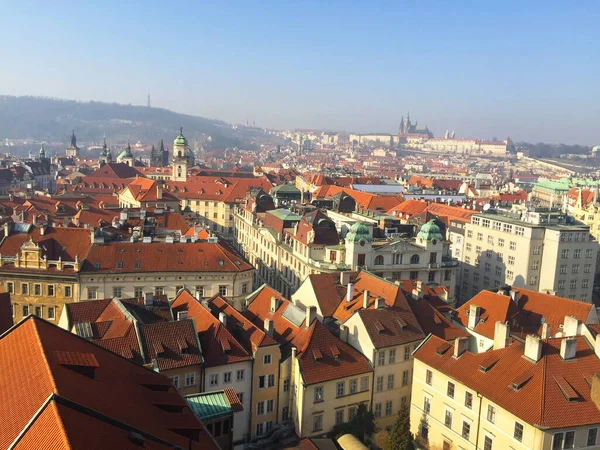 Letecký Výhled Prahu Česká Republika — Stock fotografie