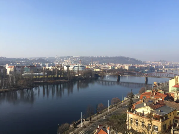 Aerial City View Prague Czech Republic — Stock Photo, Image