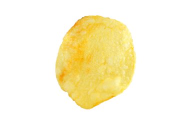 Patates cipsi beyaz arkaplanda izole