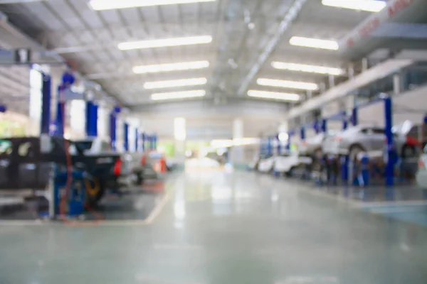 Mantenimiento Reparación Coches Centro Servicio Fondo Borroso — Foto de Stock