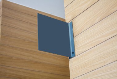 boş çelik gri tabela